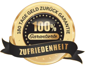 Geld-zurück-Garantie Siegel für 180 Tage