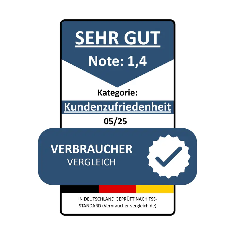 Pocket Infuser Auszeichung von Verbraucher Vergleich Note: 1,4